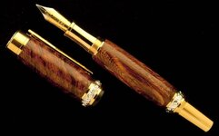 Honduran Rosewood Burl on Cambridge Fountain Pen_1.jpg