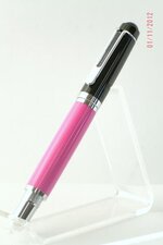 Chicago rollerball - Chrome - Hot pink acrylic 1.jpg