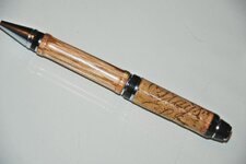 Pens - 5-10-12 #85 Stags Leap Wine Cork over White Oak Barrel Stave 2.jpg