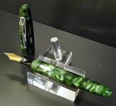 Custom Green Marble, Black Rose Lucite, and Cracked Ice 005 (Small).JPG