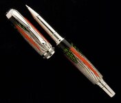 Mixed Feathers Orange and Green_1.jpg