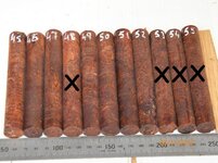 Cigar blanks all dead wood blanks 45 to 55b.jpg