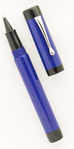 Custom Blue and Black Ebonite Rollerball _1.jpg