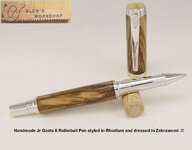 IMGP2462 Etsy Handmade Jr Gents II Rollerball Pen Rhodium Zebrawood.jpg