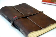 Leather - Dk Brown Wrap Journal.jpg