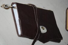Leather Journal 120 pages varied twine spine and antler accents 2.jpg