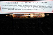 Pens - 5-3-13 Turnbull Wine Cork over Texas Mesquite Burl 3.jpg