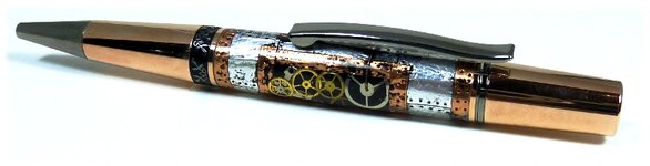 Steampunk Aero Rose Gold & Black Ti Copper Trim and 2 gear panels 1 SP10.jpg