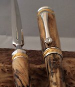Spalted Hackberry Majestic Fountain Pen & Letter opener3.jpg