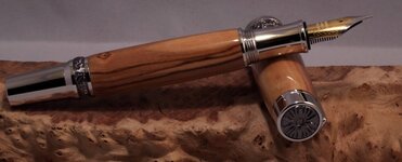 RH Black Titanium Olive Roller Ball & Fountain Set1.jpg