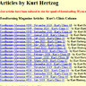 Kurt Hertzog Articles - Offsite