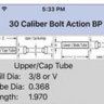 (A) Apple Bushing and Tube App Version 1.15