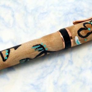 BEB Cigar Painted with Native American symbols