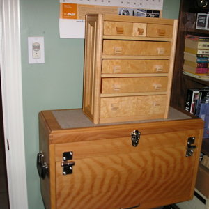 Custom made solid pen kit storage chests