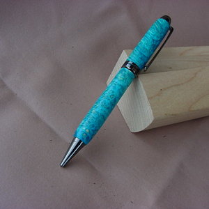 Dyed birdseye maple