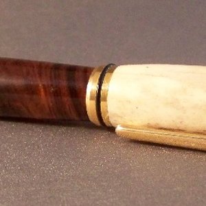 Baron in Axis deer antler and Desert Ironwood