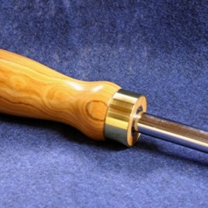 Screwdriver with Olivewood handle