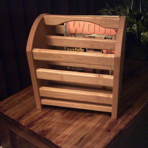 Magazine rack in Maple