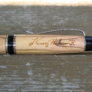 Signature engraving by Ken Nelson