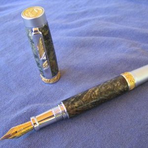 Imperial fountain pen with Buckeye Burl