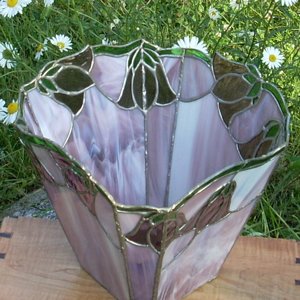 stained glass vessel