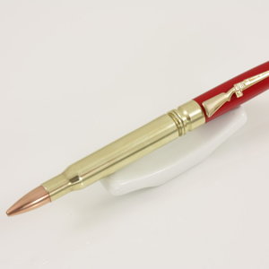 .270 Bullet Pen - Red Acrylic