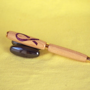Birdseye maple/pink ribbon slimline