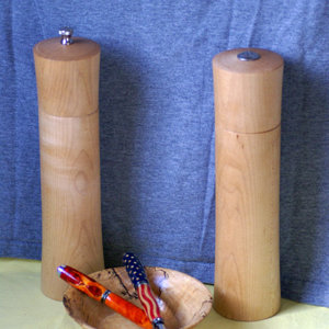First pepper mill and salt shaker