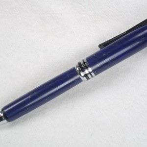 Chrome Bowtie pen in Lapis Lazuli TruStone