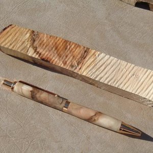 Spalted Maple w/ Uncut Blank