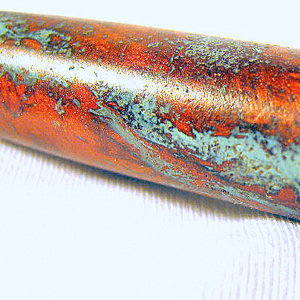 Polymer clay copper verdigris
