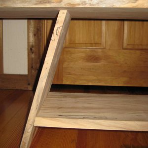 Table joinery close-up
