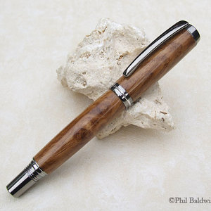 Brown Oak Burr Black-Ti