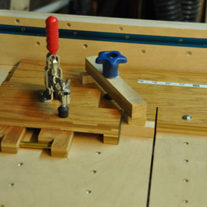 Blank Cutting Jig in Use
