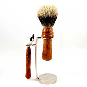 Amboyna Burl Shaving set