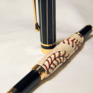 Navy Pinstripe with Baseball Blank