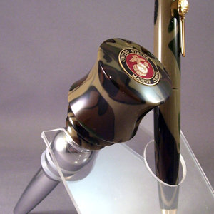 U.S.M.C. Bottle Stopper & Pen set