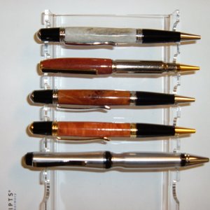 Antler, Bullet pen, Maple Burl, Pink Ivory, Aluminum