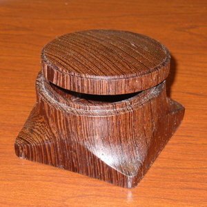 Squared Hollow Vessel - Wenge