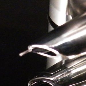 Aluminum and Brass Hooded nib FP