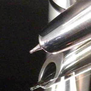 Aluminum and Brass Hooded nib FP