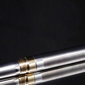 Aluminum and Brass Hooded nib FP