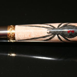 Black Widow Inlay kit Pen Sample