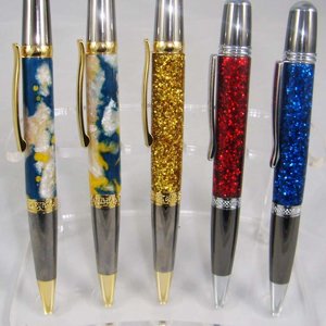 Glitter & Left-over resin Sierras