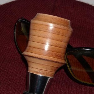 Leather Stopper ~ closeup