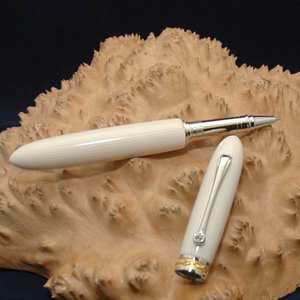 Majestic Rollerball Pen Faux Ivory Celluloid