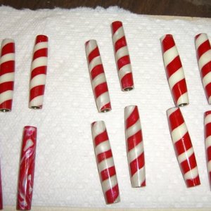 Candy cane blanks - finished blanks