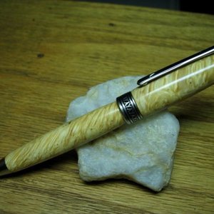 001: box elder burl european satin nickel