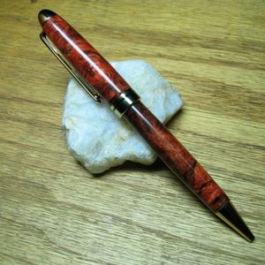 002: buckeye burl "sunset" european gold titanium