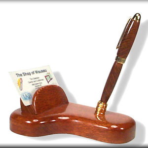 Lacewood Pen and Stand
